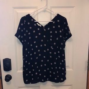 MAURICES black floral top